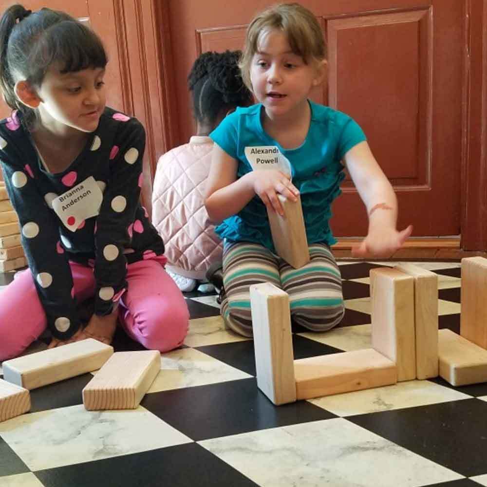 Kids Playing with Blocks